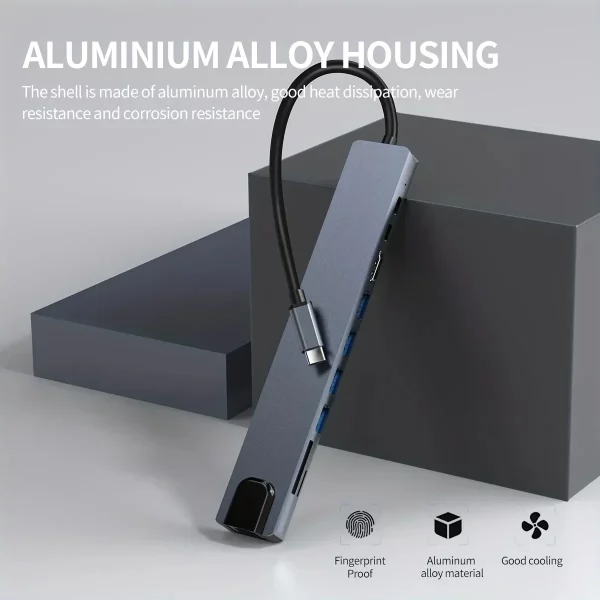 10 in 1 USB C HUB 4K @ 30Hz Docking Station With USB Type C - Image 3