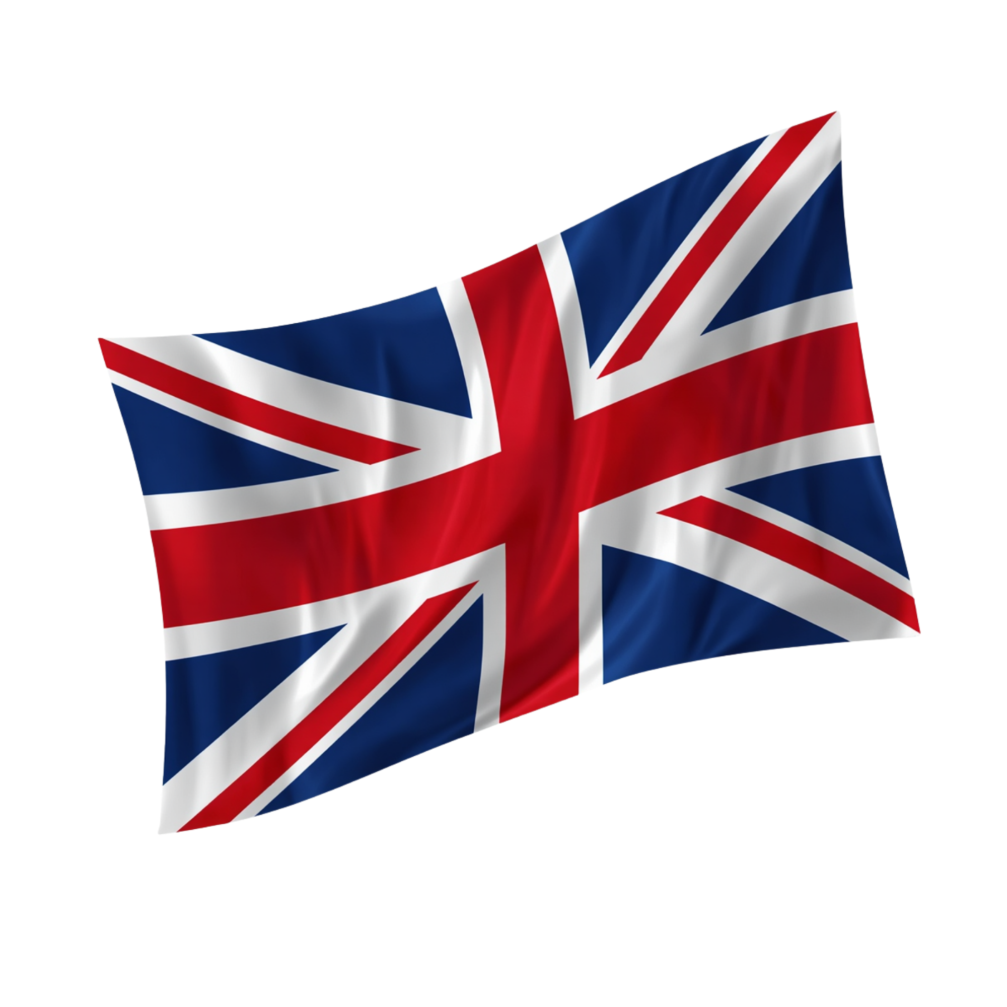 UK Flag with Gold Background