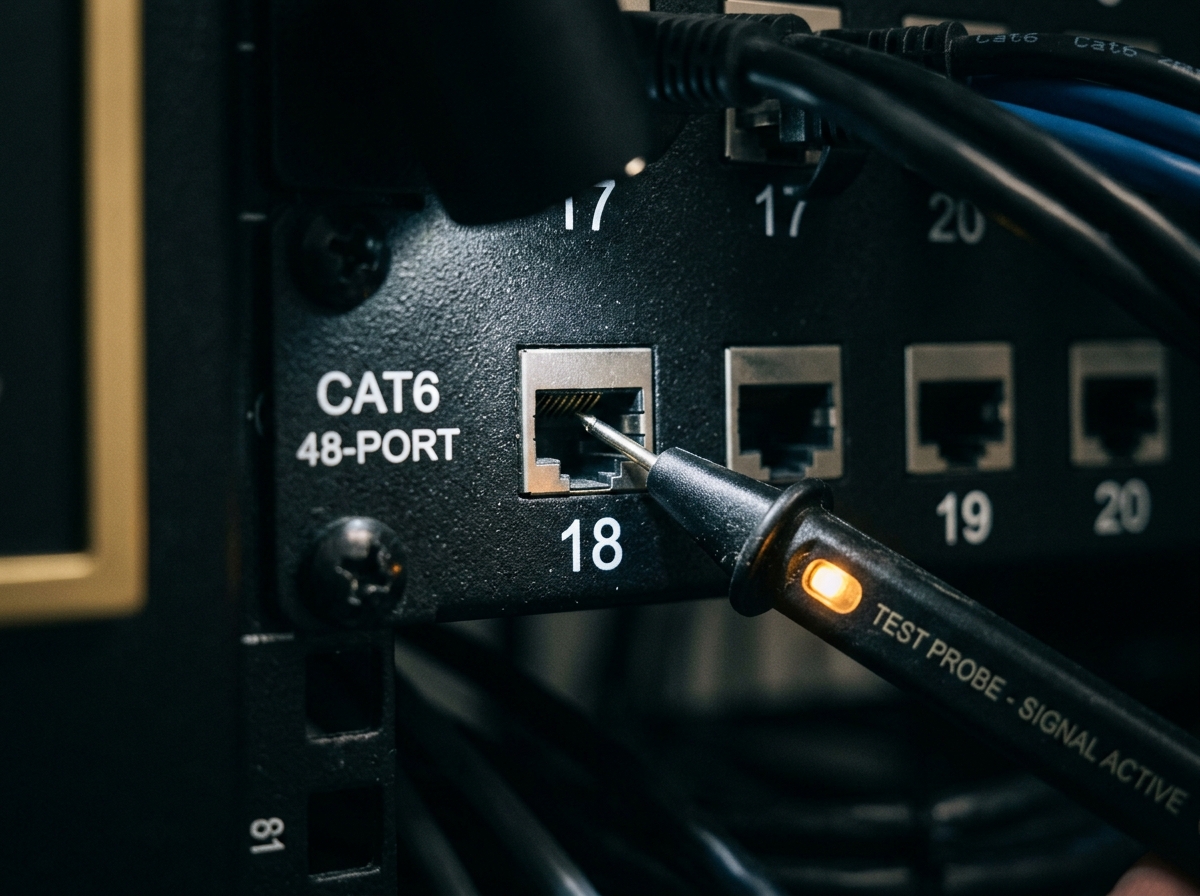 A2B Network how-to guide — identifying the patch panel port with the strongest tone signal