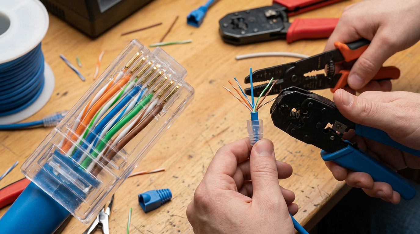A2B Network how-to guide — terminating the second end of an Ethernet patch cable
