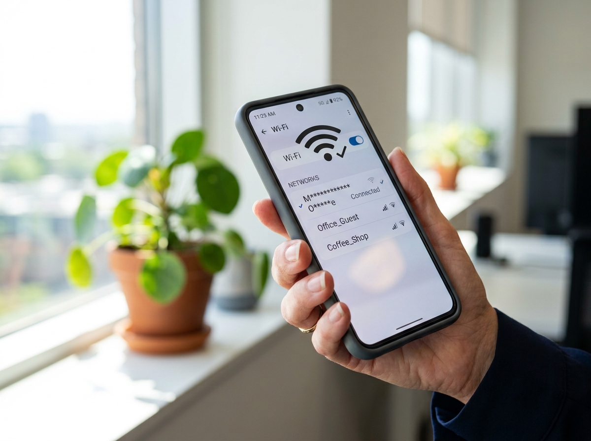 A2B Network how-to guide — checking Wi-Fi signal strength before making a mobile softphone call